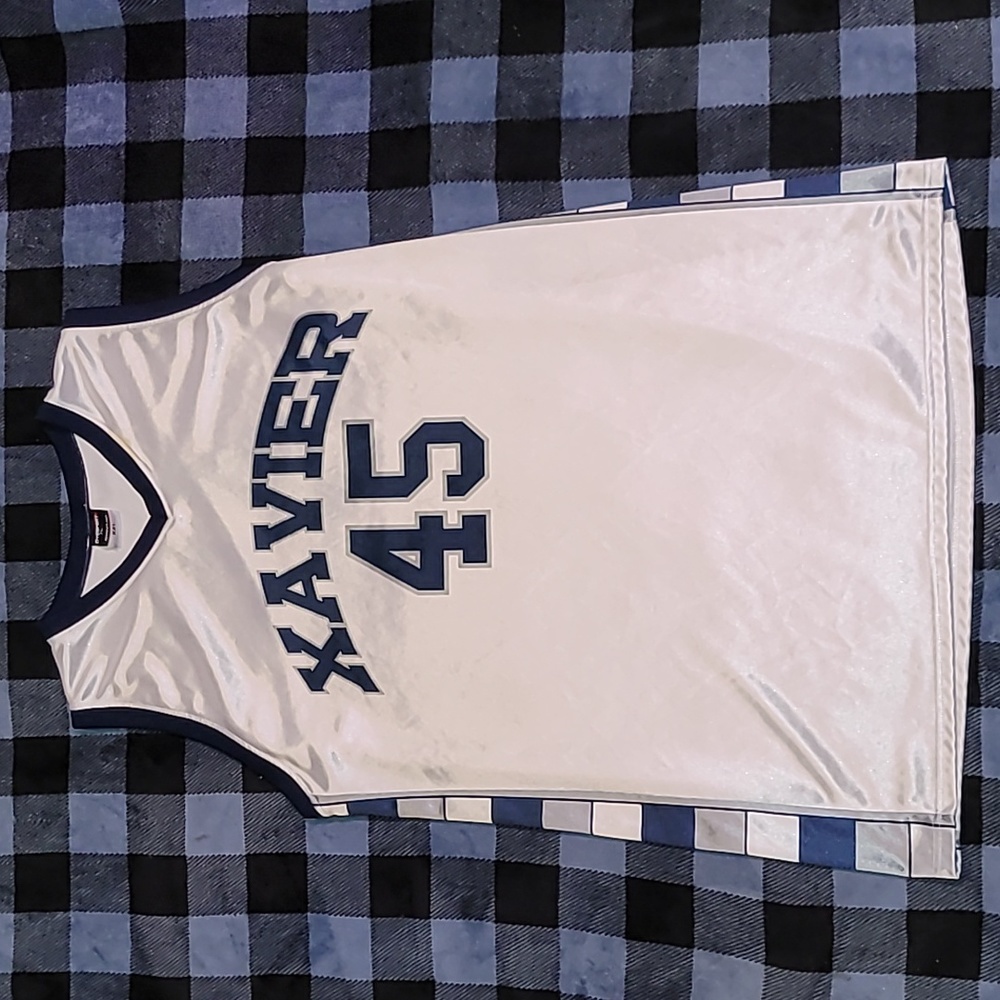Vintage. Made in USA. Xavier University. Basketball Jersey. Number 45. Size XXL